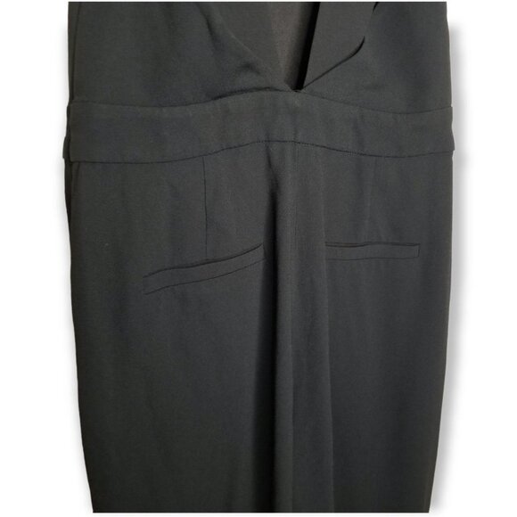 Babaton Black Seamus Open Back Jumpsuit Sleeveless Top Pants Bottom Pockets - Picture 8 of 10